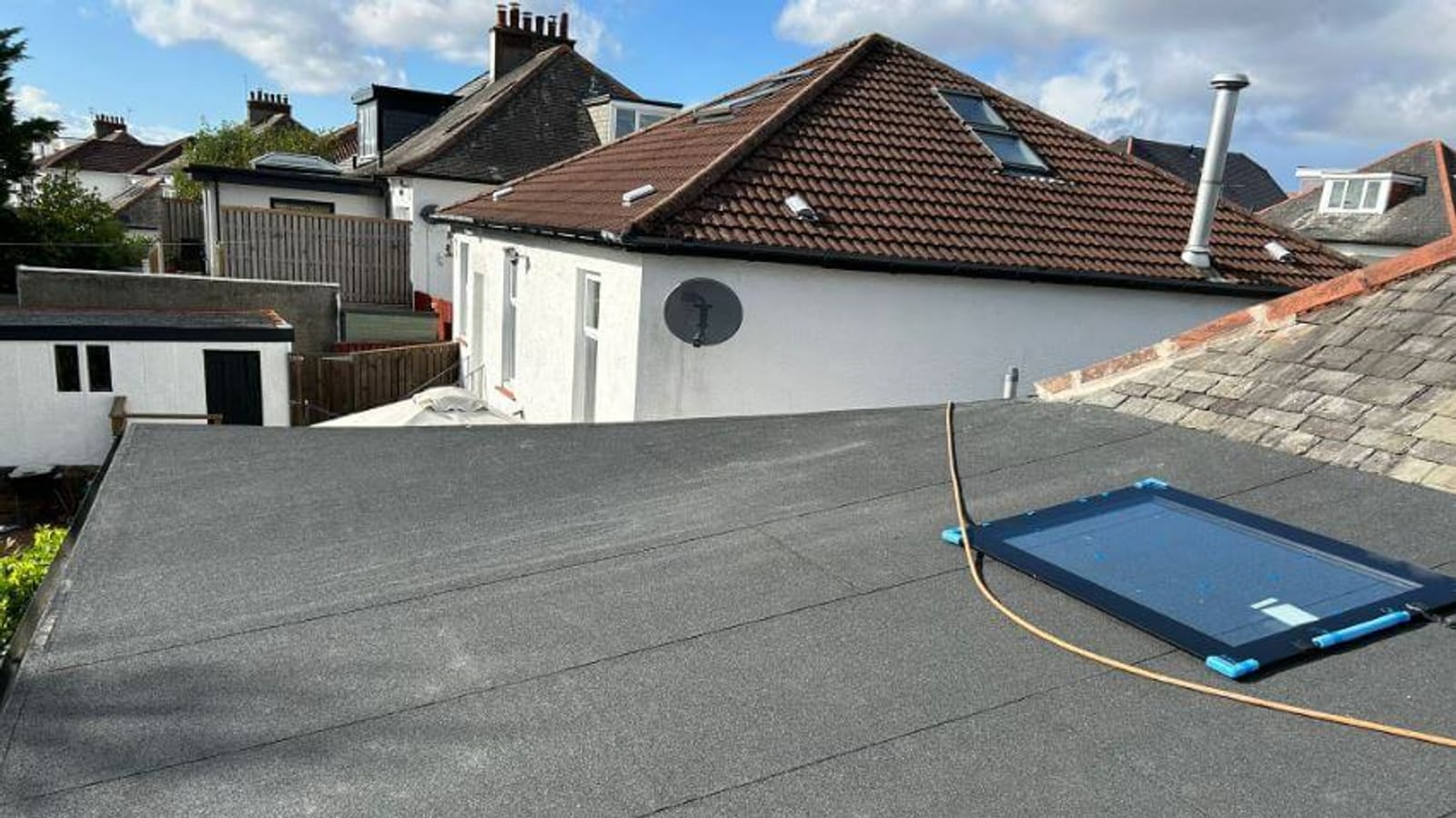 Photo of felt roofing work, add a real photo