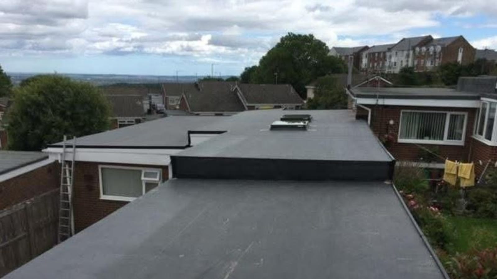 Photo of rubber roofing work, add a real photo